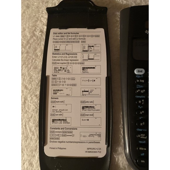 Texas Instruments Ti 36x Pro Engineering Scientific Calculator 9.7 in Black - Picture 3 of 6